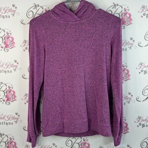 Diadora hoodie sweater heathered black Purple  Sweater long sleeve comfy